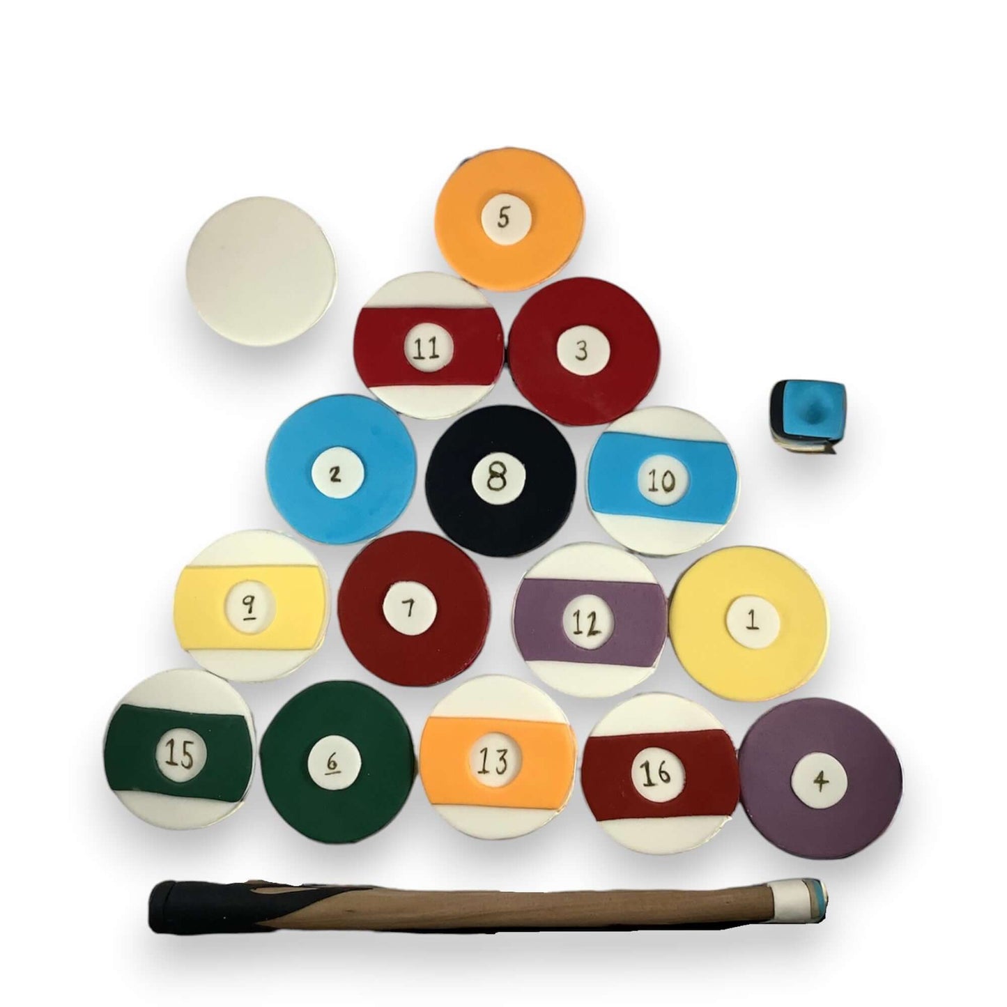 Pool Ball Cupcake Toppers – Edible Billiards Decorations for Birthdays & Parties