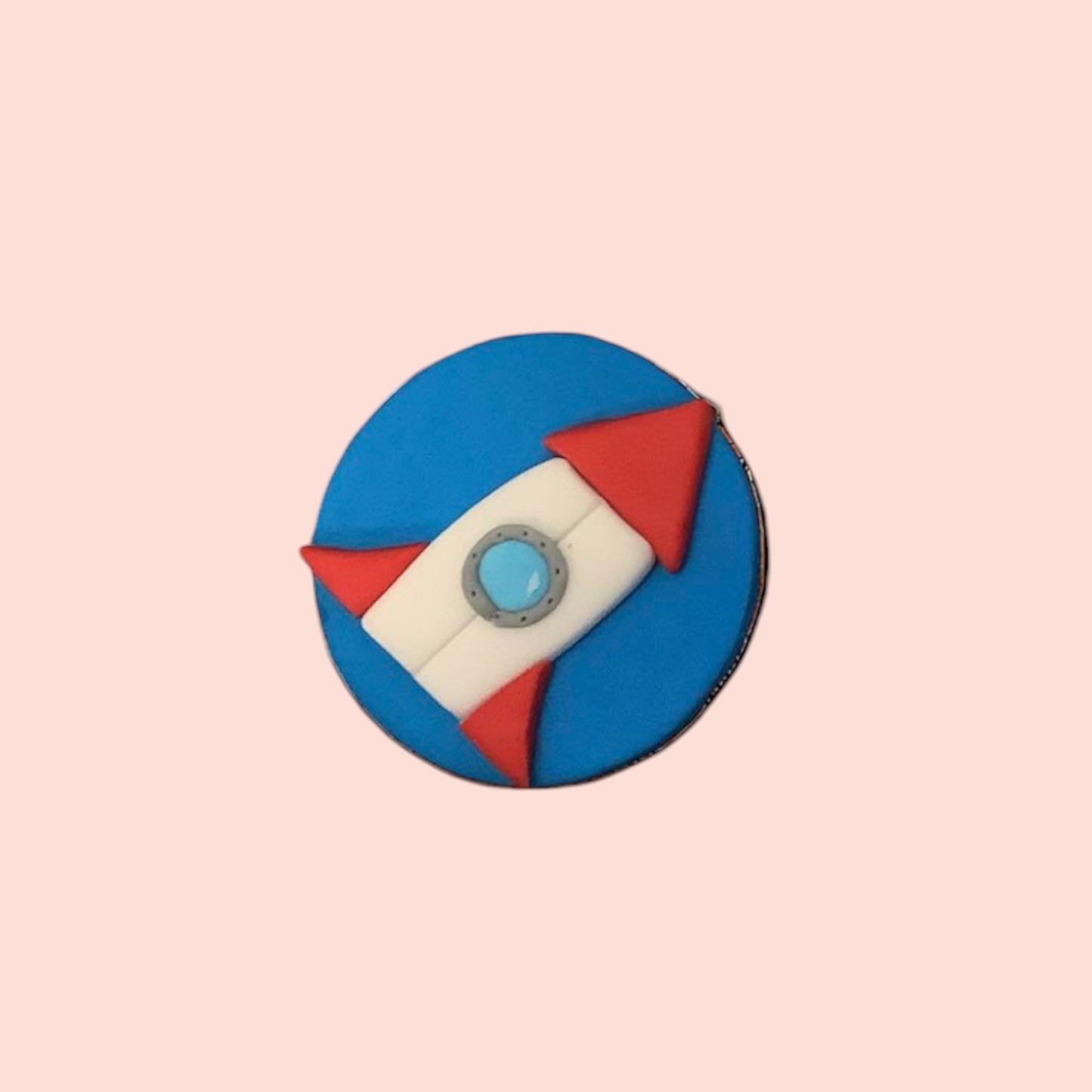 Astronaut Space Cake Topper – Rocket, Moon & Custom Age (Edible)