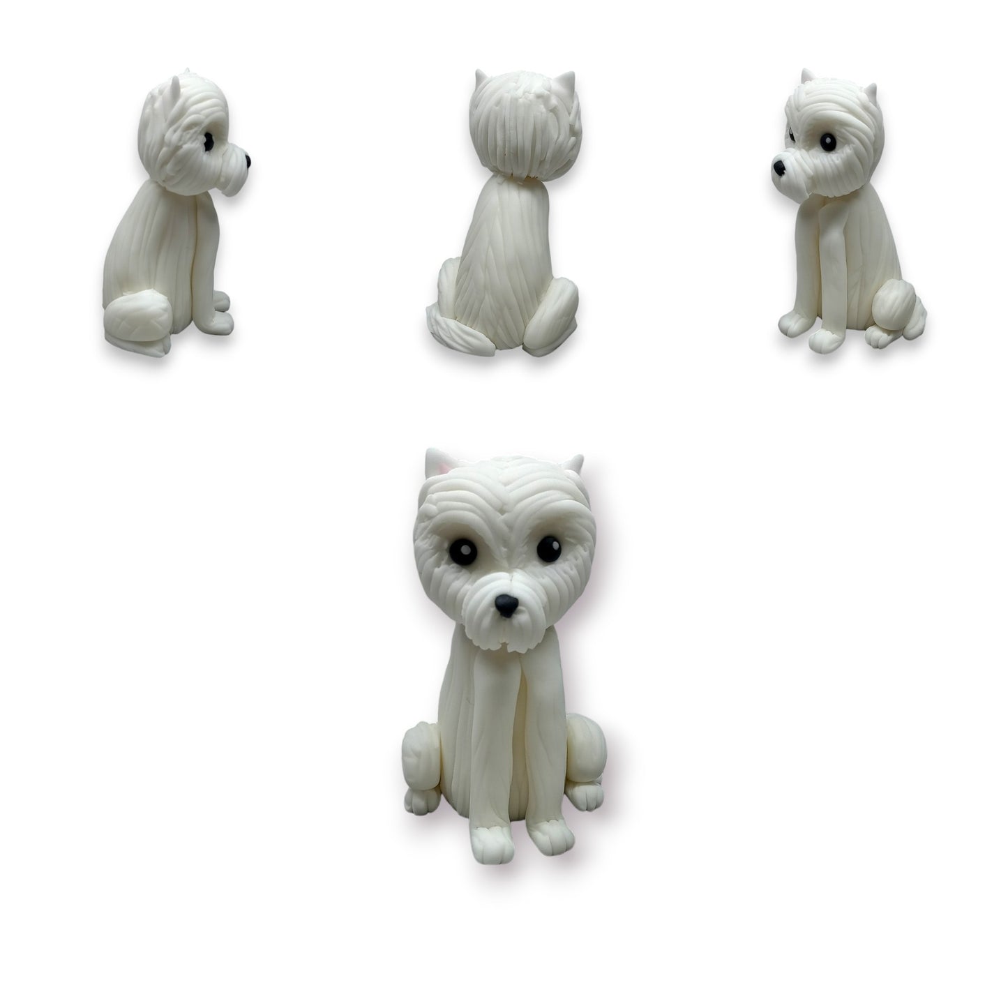 Westie Dog Cake Topper – Edible Fondant West Highland Terrier Figure