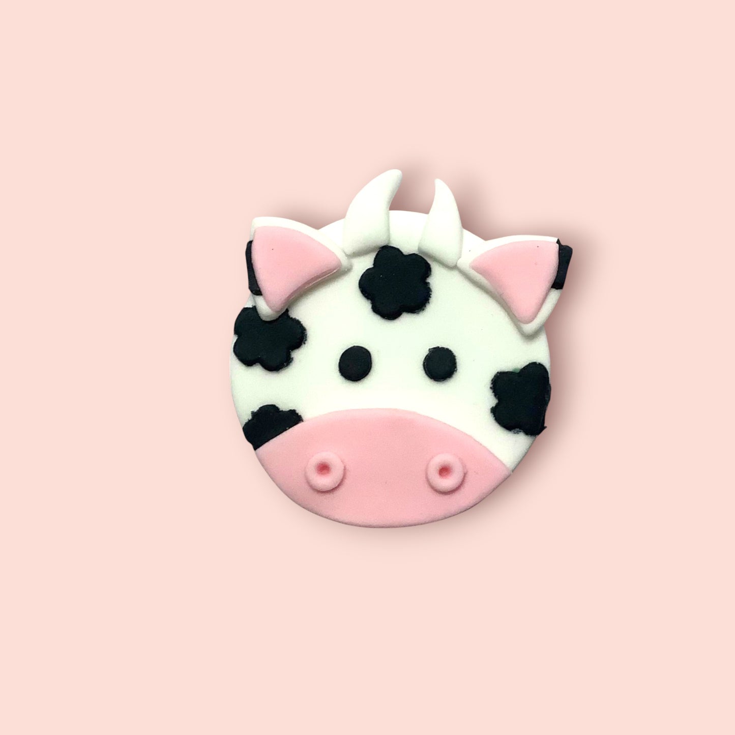 Edible cow farm animal cupcake topper UK