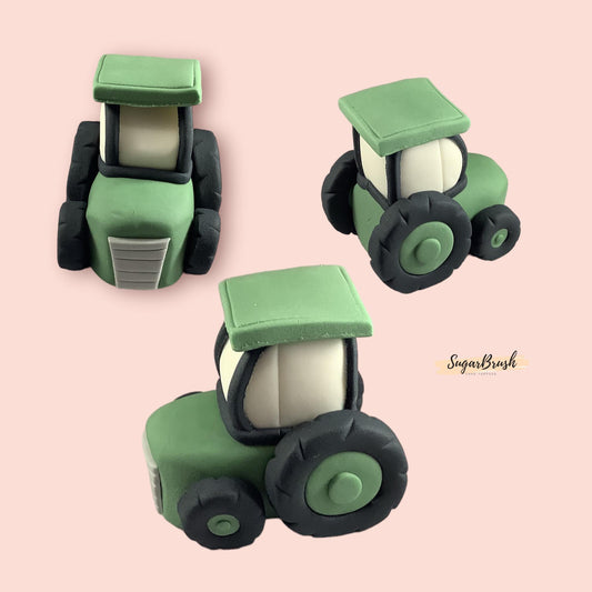 Edible Tractor Farm Cake Topper Set with Edible Farm Animals