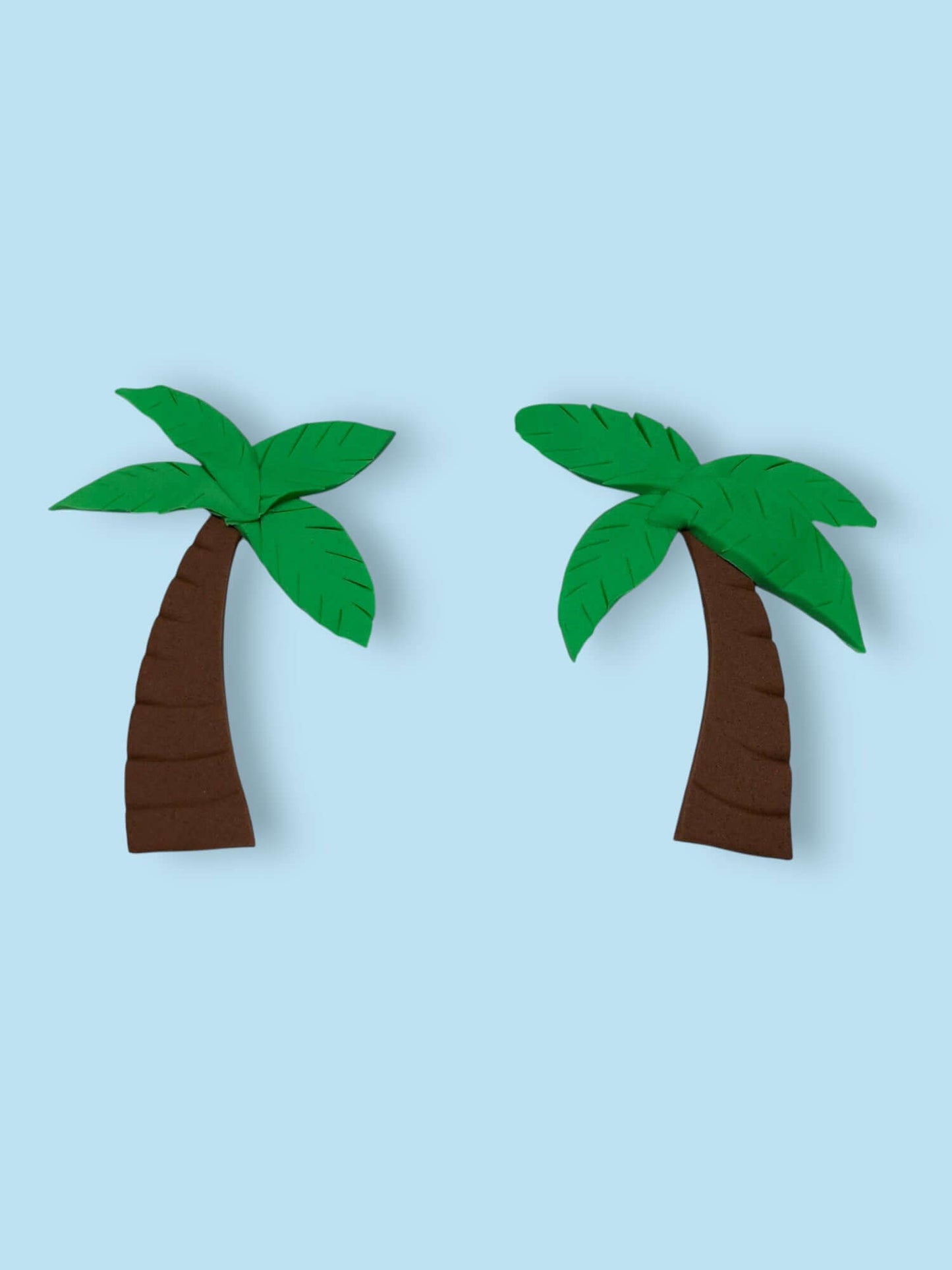 handmade fondant island palm trees