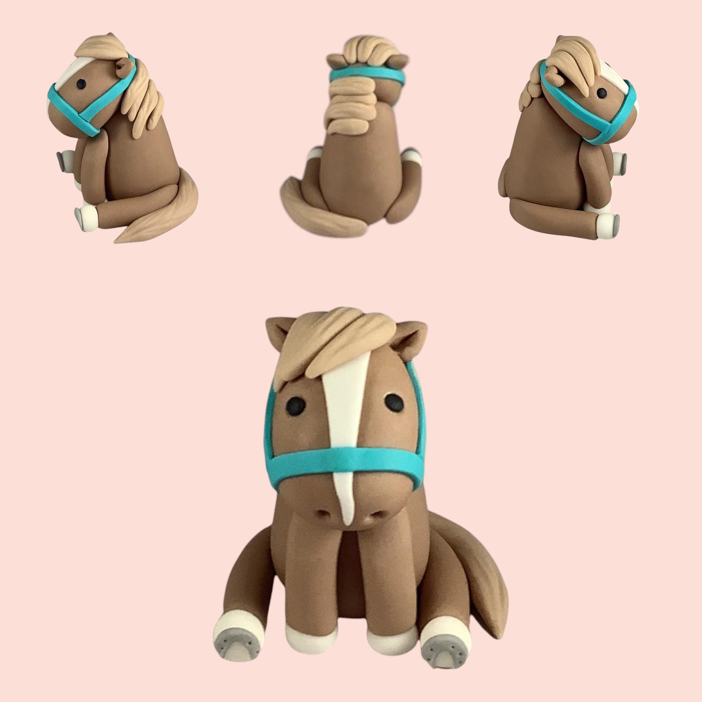 personalised edible horse/pony figure cake topper