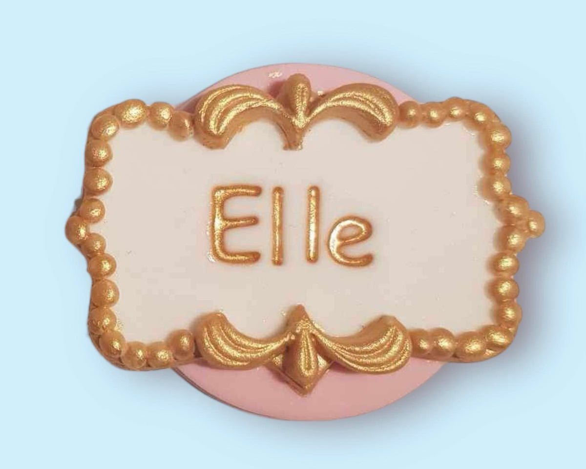 Princess Cupcake Toppers – Fondant Crowns, Carriages, Name & Age Set (Edible, Handmade UK)