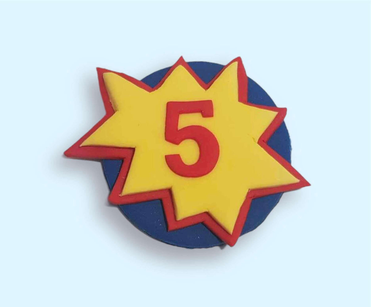 Superhero Cupcake Toppers – Personalised Birthday Decorations for Little Heroes