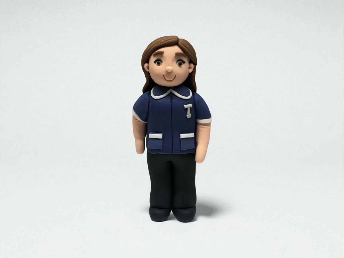 Personalised Edible Female Nurse Cake Topper