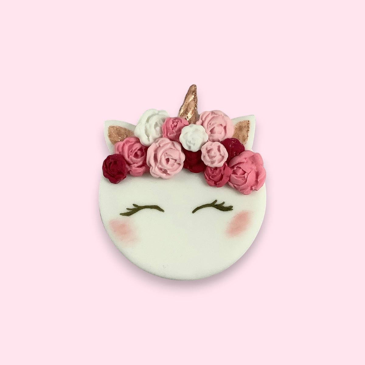Unicorn Cupcake Toppers – Edible Fondant Horns, Flowers & Numbers | Handmade in the UK
