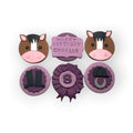 Horse Riding Cupcake Toppers – Handmade Equestrian Birthday Decorations
