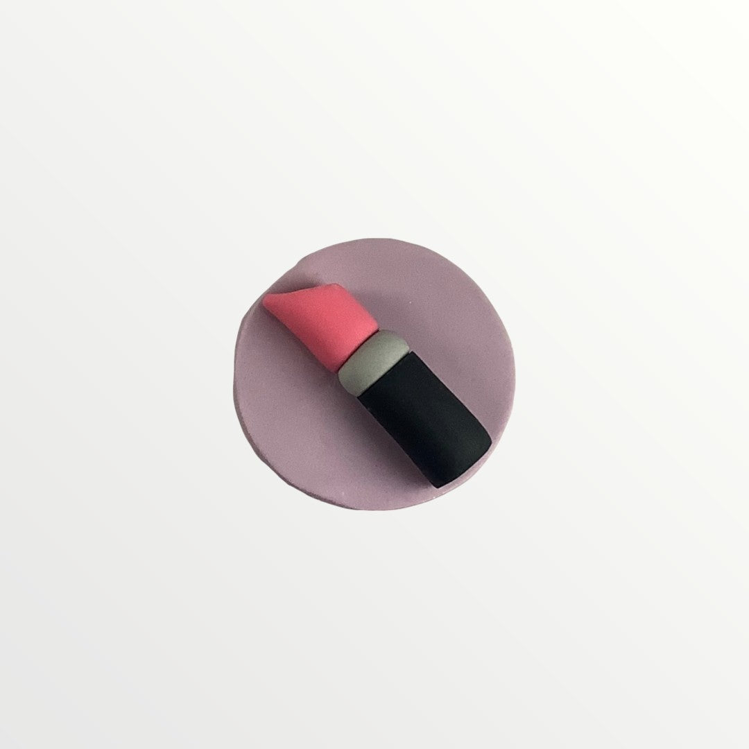 Mini Makeup Cupcake Toppers – Edible Fondant Beauty Set