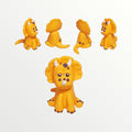 Dinosaur Cake Topper – Edible Fondant Figure (Orange, Purple, Blue or Green)