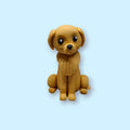 Golden Retriever Cake Topper – Edible Fondant Dog Figure