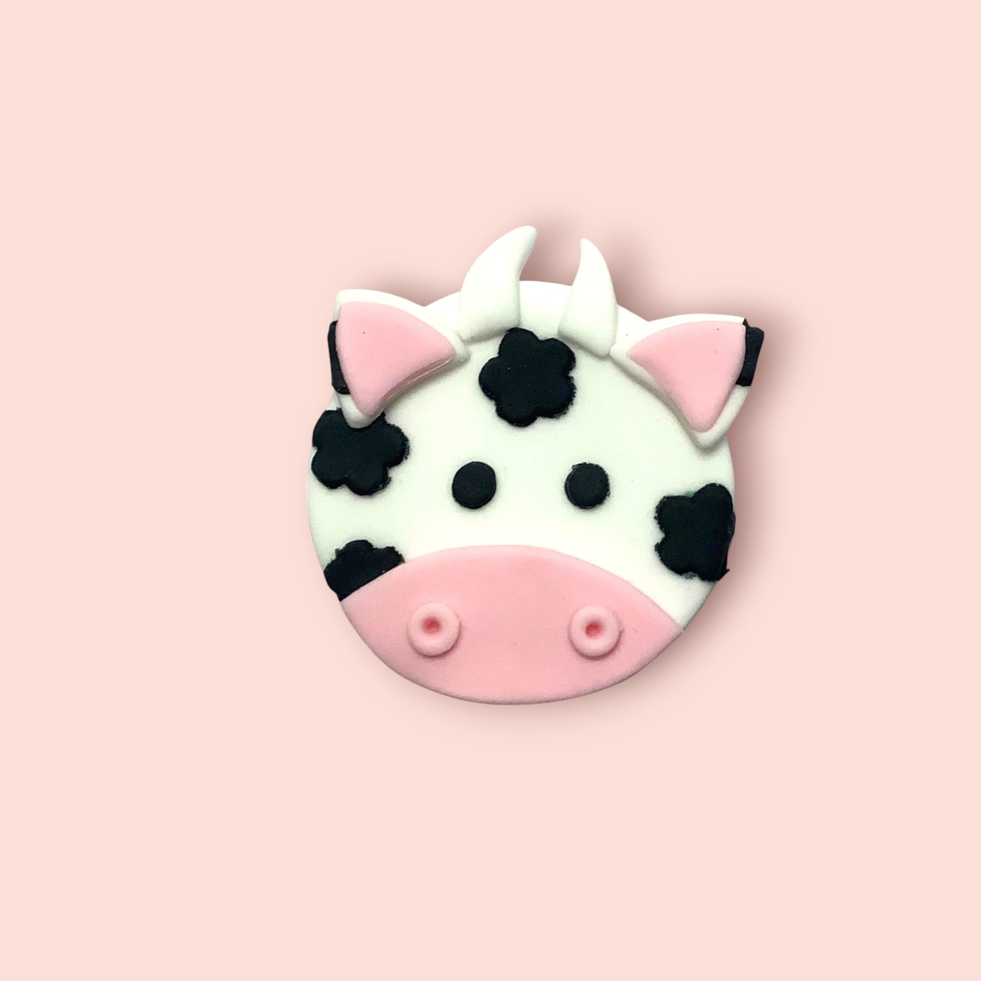 Edible cow farm animal cupcake topper UK