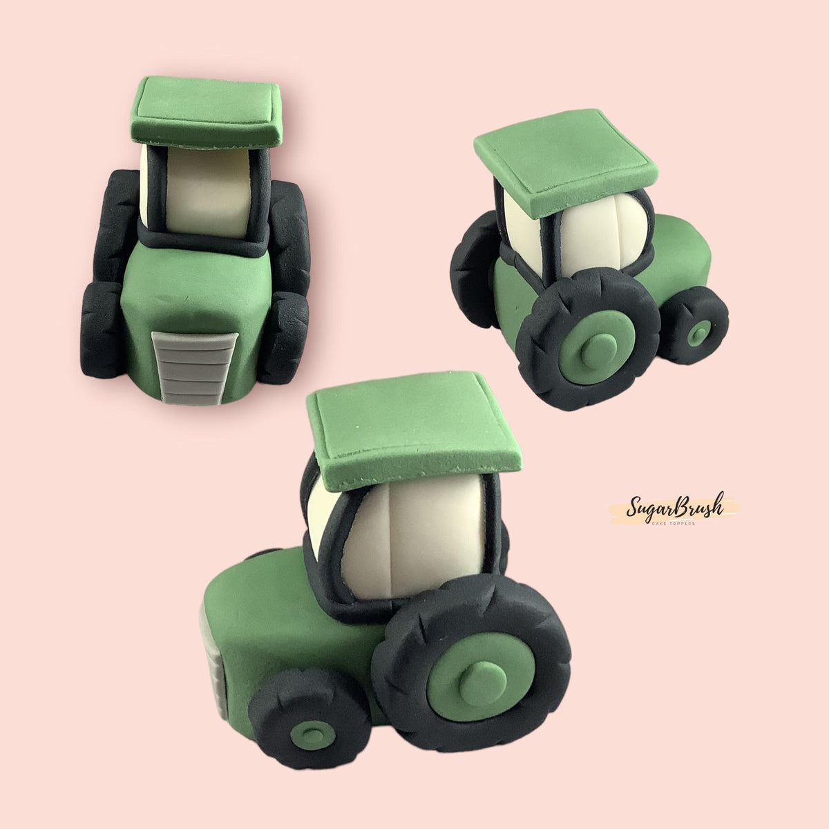 Edible Tractor Farm Cake Topper Set with Edible Farm Animals