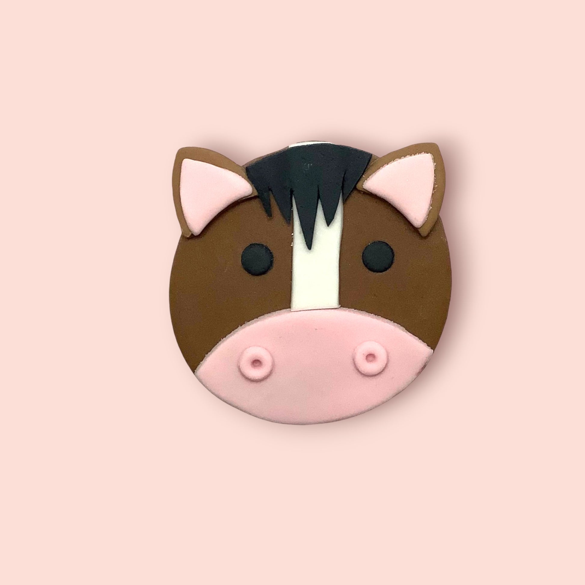 Edible horse farm animal cupcake topper UK