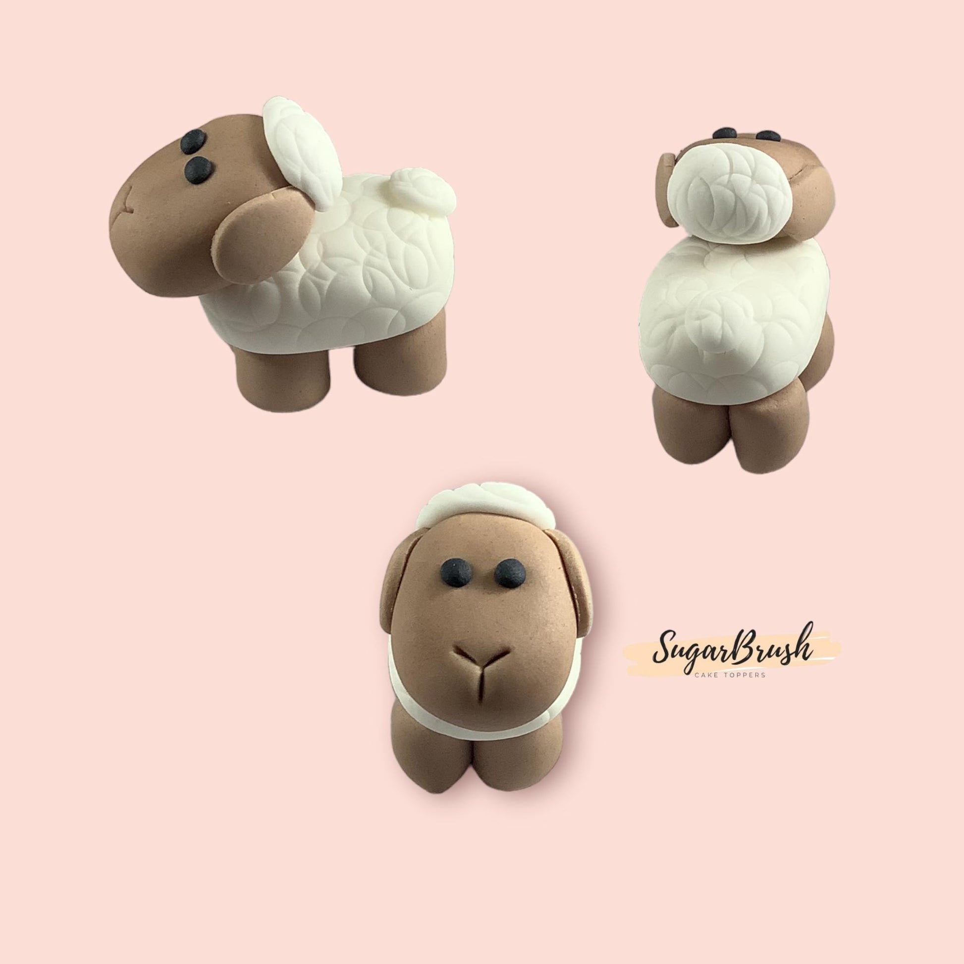 edible farm sheep cake topper