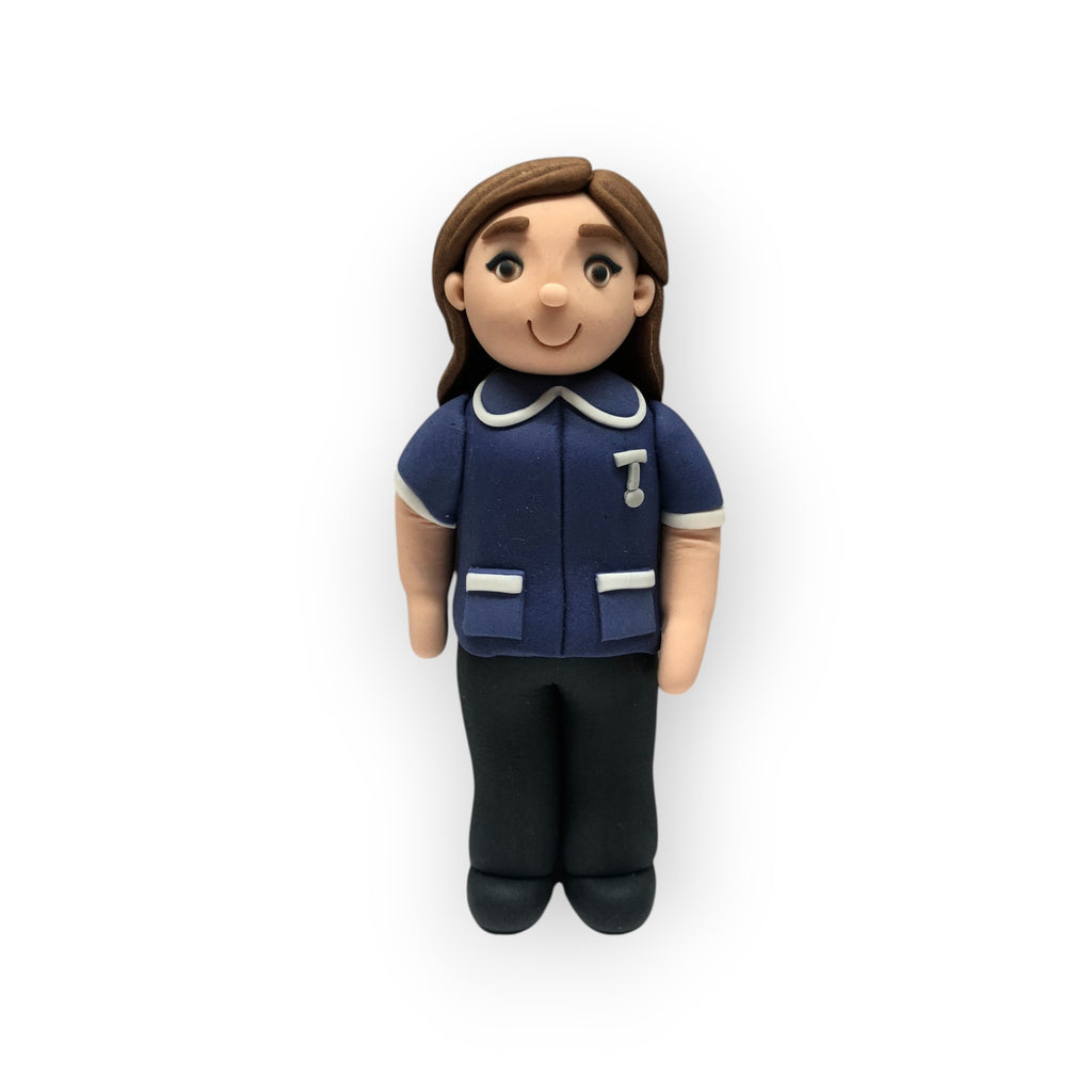 Personalised Edible Female Nurse Cake Topper